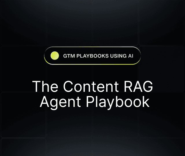 The Content RAG Agent Playbook