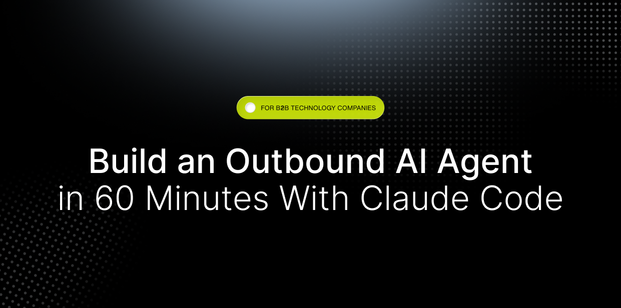 Build an Outbound AI Agent in 60 Minutes With Claude Code